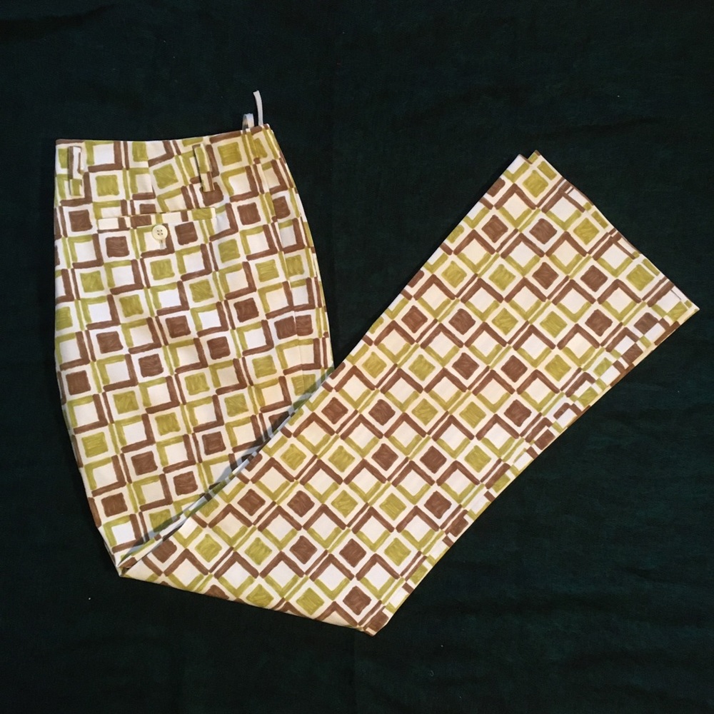 Prada Mid-Rise Patterned Pants - image 1